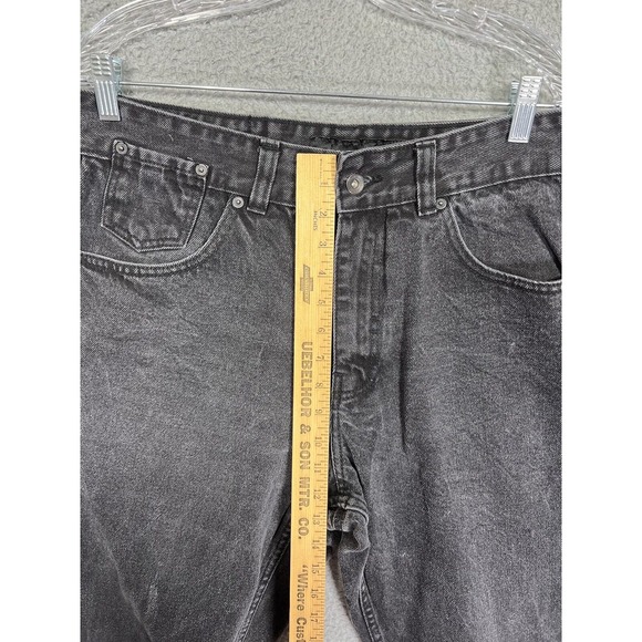 Rocawear Jeans Mens 36x30 Black Straight Leg Original Fit Denim 90s Skater Y2K - Picture 3 of 12